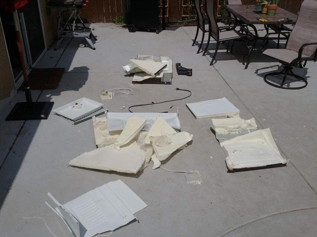 the mini-fridge disassembly carnage