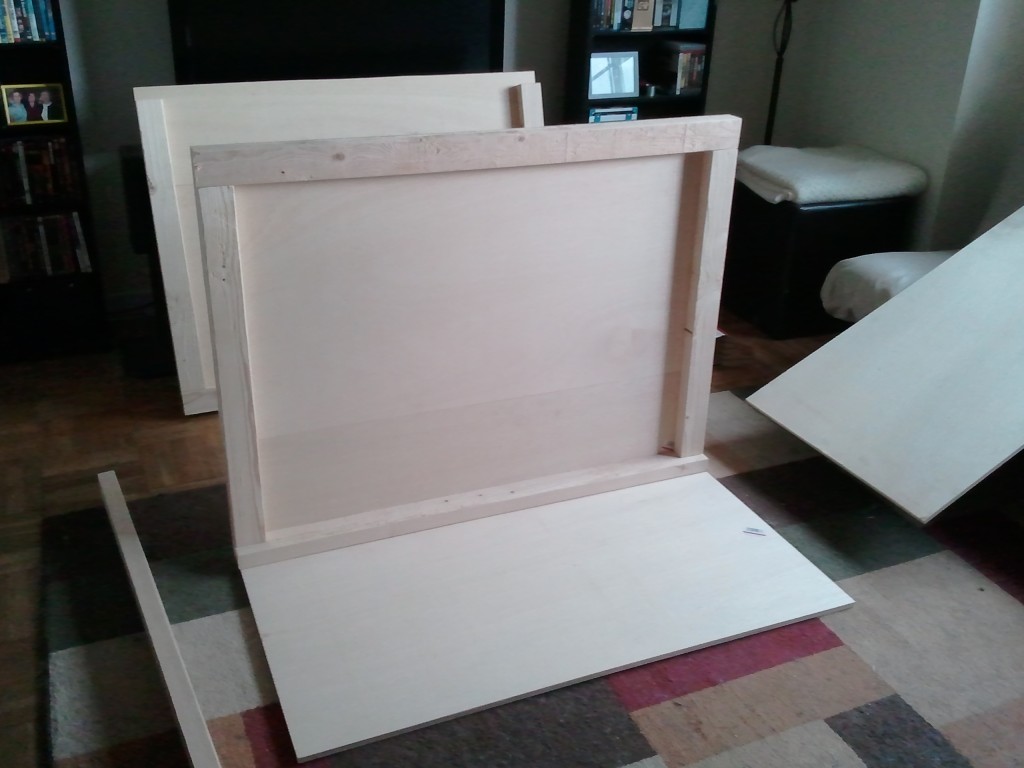 a wall, a floor, and a door