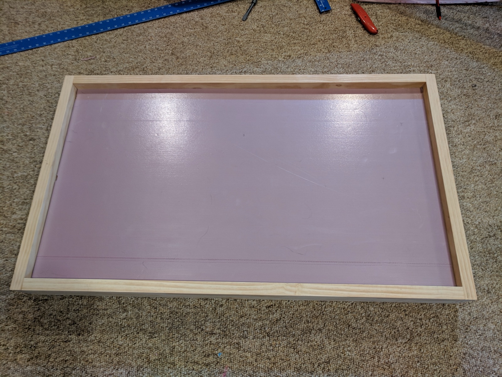 Layers three and four were full sized for the inner space of the lid