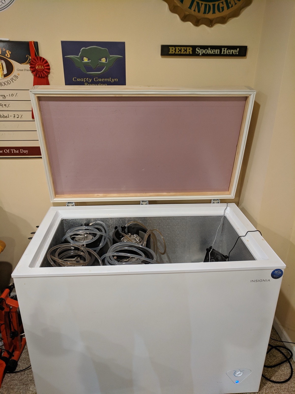 Lid holds up fine with the standard hinges